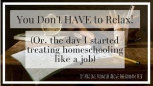 Treating Homeschooling Like a Job - Secular Homeschooling at SEAhomeschoolers.com
