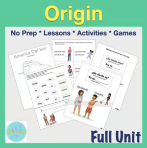 Elementary & Exploratory Spanish: Origin + Spanish Speaking Countries
