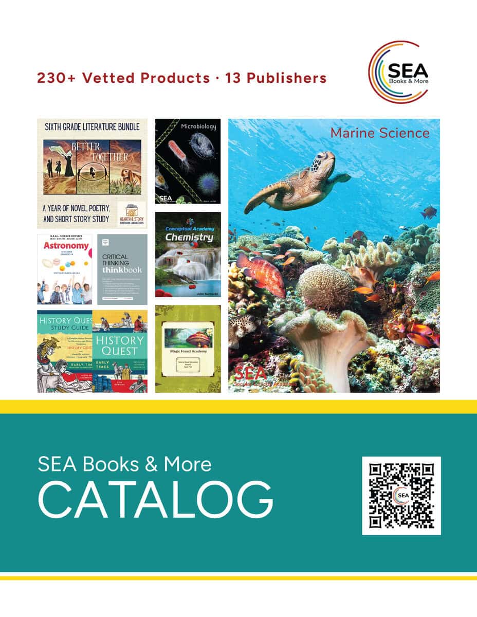 cover catalog 2025 2025-26 SEA Books & More Catalog