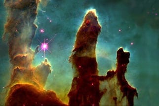 Stars are being born here. This is from the Hubble Telescope. It is easy to understand how captivating it is to study astronomy.