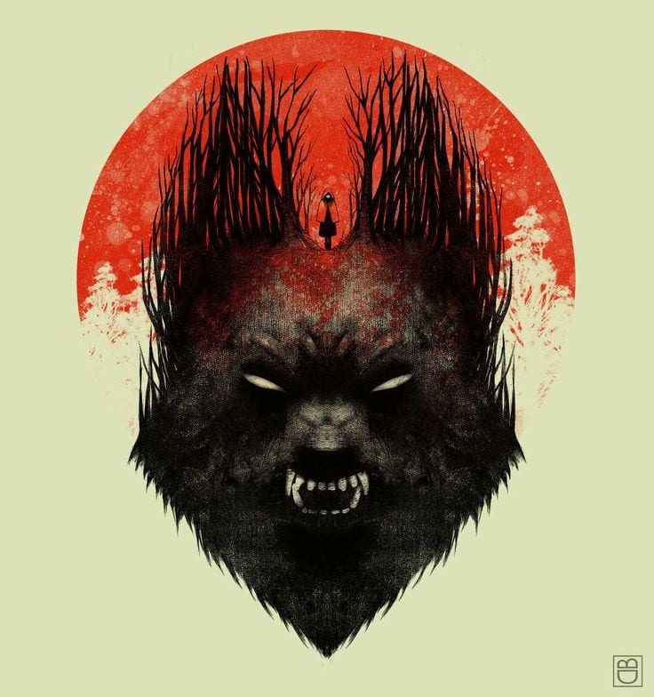 red rising wolf logo