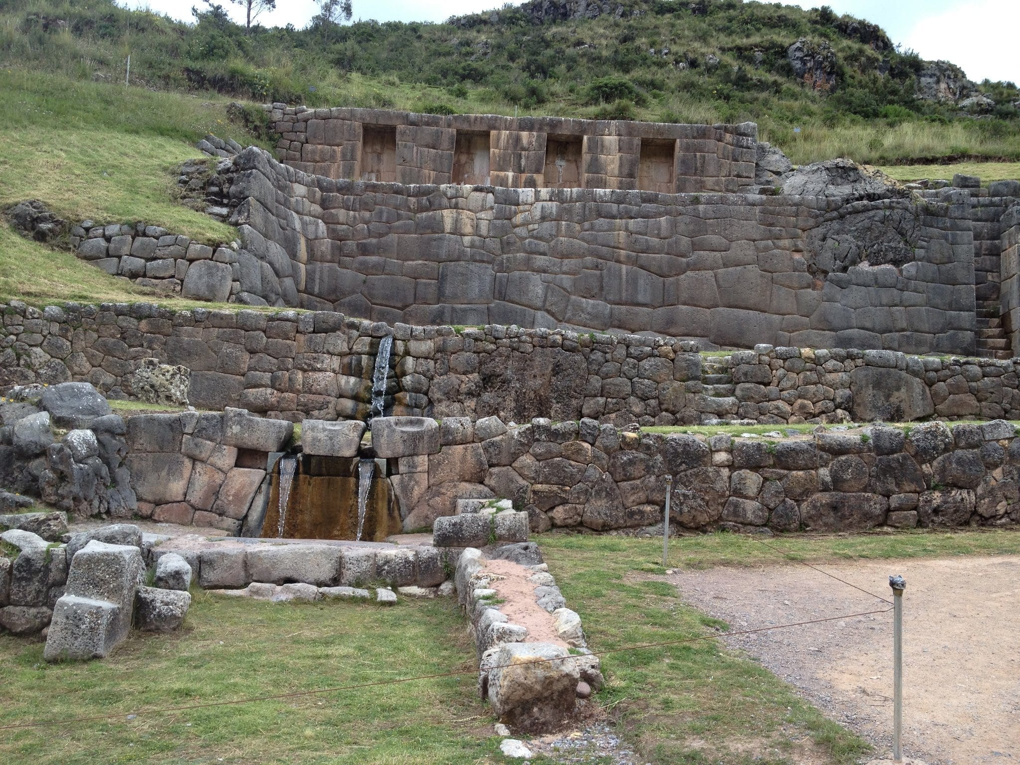 Incan baths to
