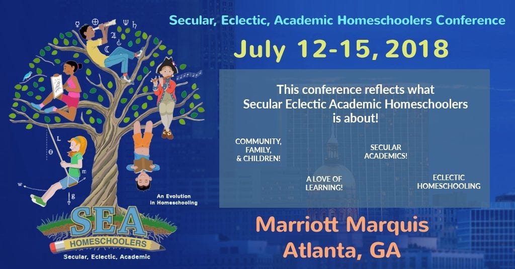 Featured Talks July 2018 Secular Eclectic Academic Homeschoolers Convention