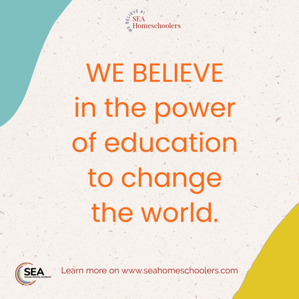 We Believe 1, seahomeschoolers.com