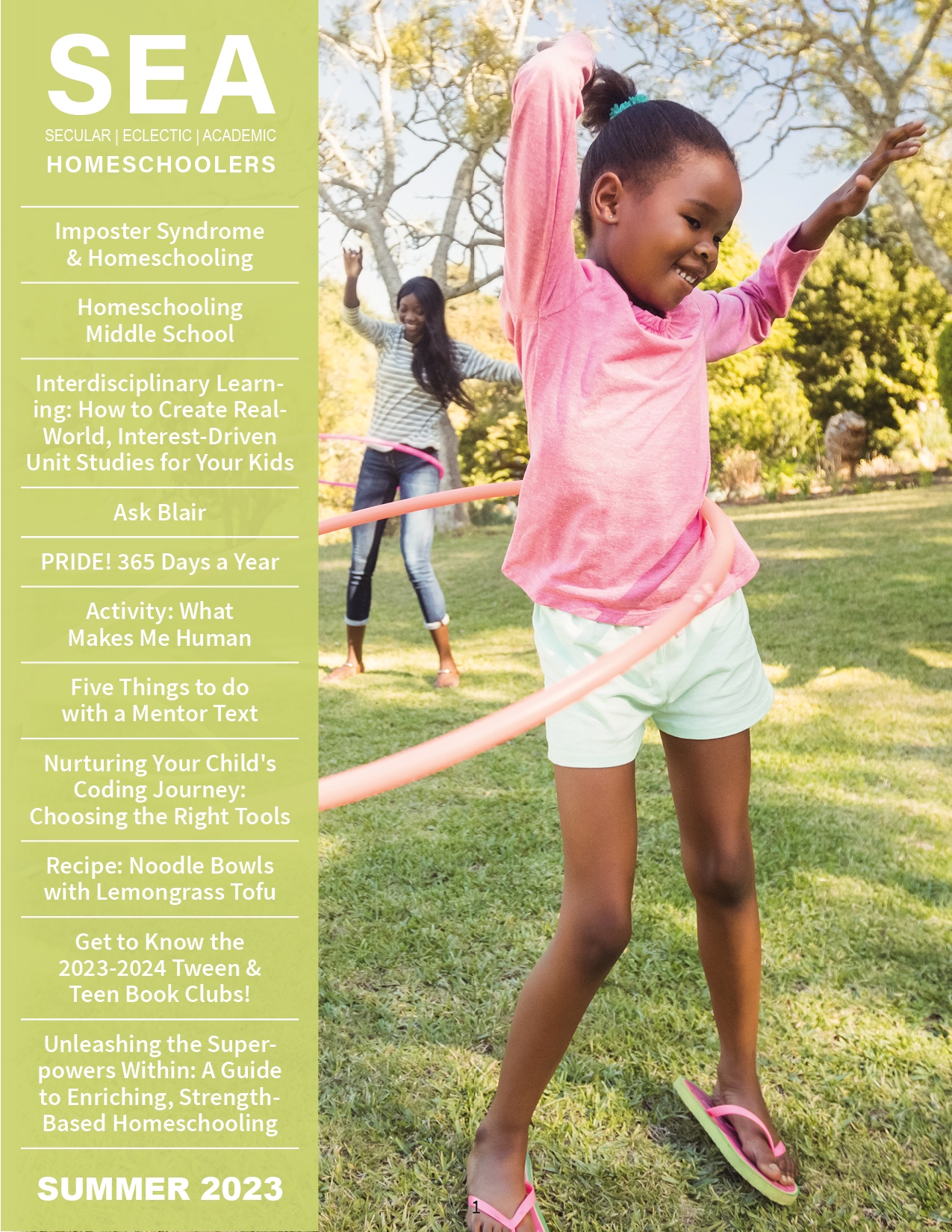 SEA Homeschoolers Magazine, SEA Homeschoolers, Homeschooling Summer 2023
