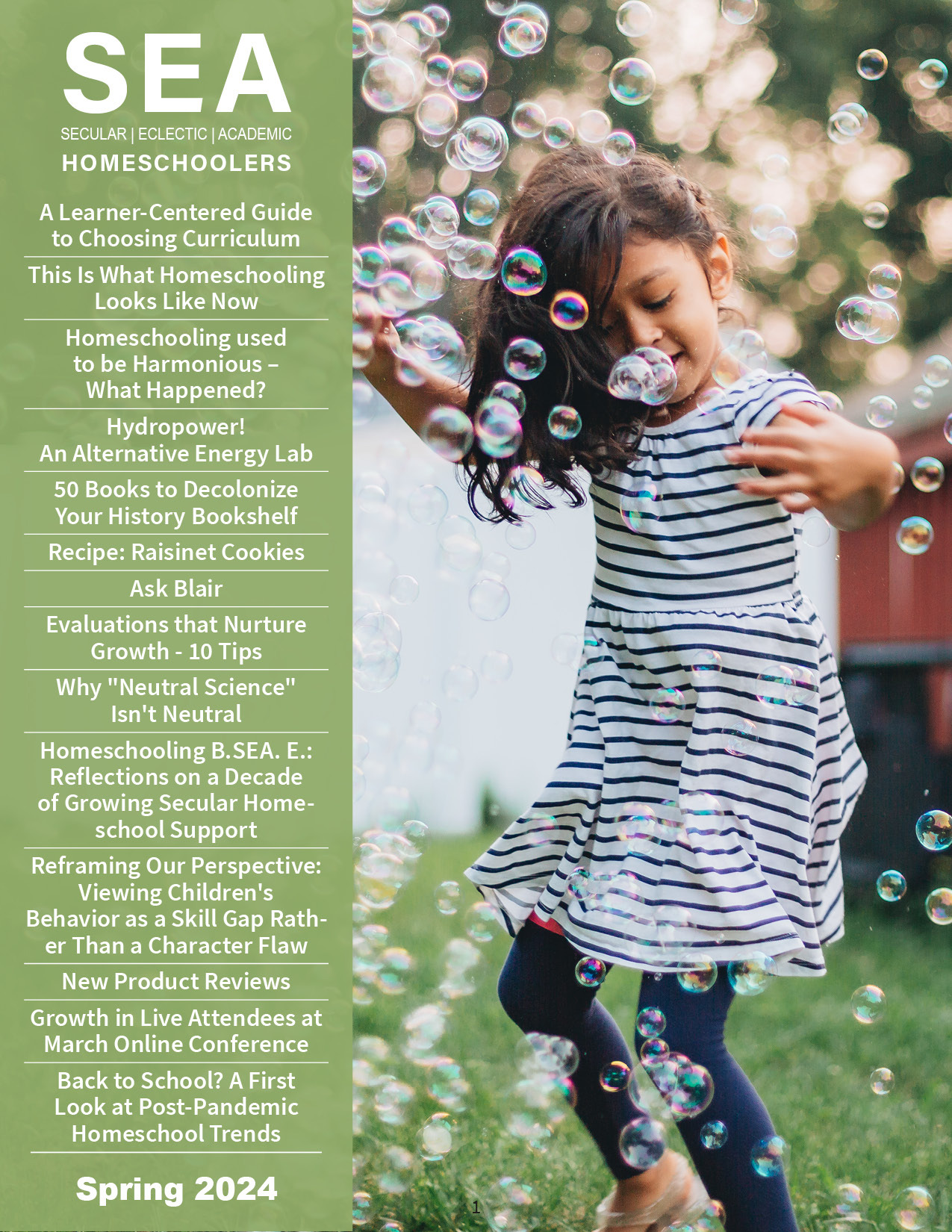 SEA Homeschoolers Magazine, www.seahomeschoolers.com, Spring 2024