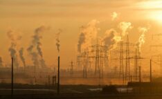 Homeschool Tips: How to Talk to Kids About Scary Science - Photo of Electric Towers During Golden Hour Highlighting Smog Coming Out of Towers